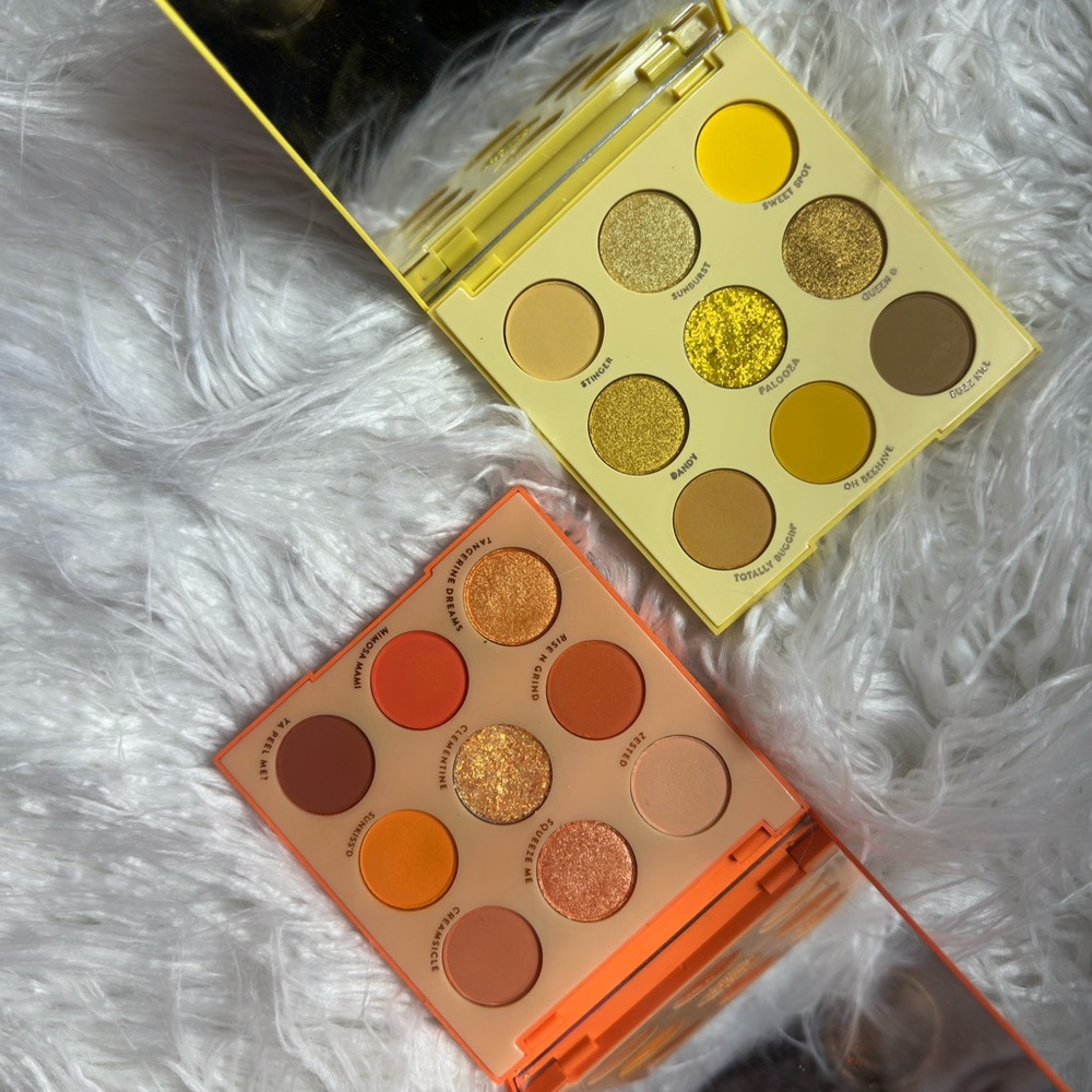 colourpop orange you glad x uh huh honey eyeshadow palette